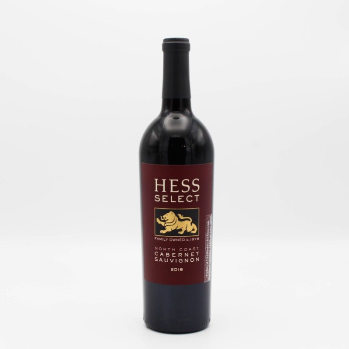 Hess cabernet nutrition facts sugar content